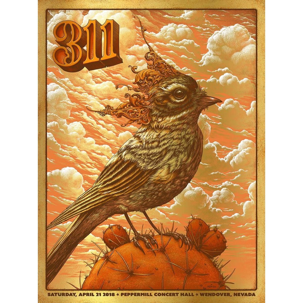 311 - Wendover, NV - April 2018 (Mirri Gold Foil Variant)