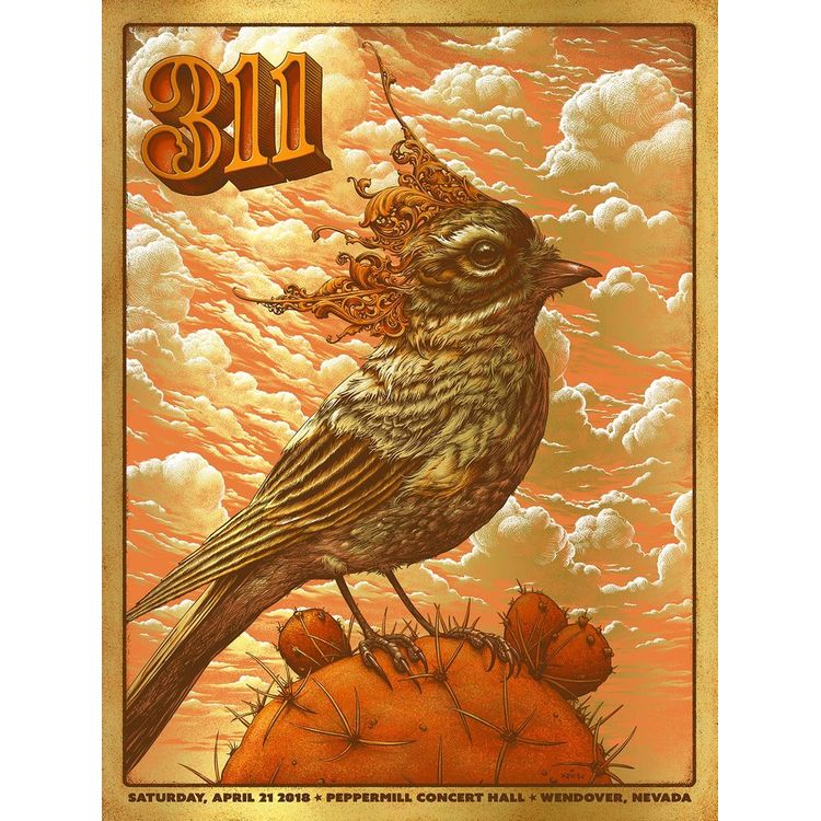 311 - Wendover, NV - April 2018 (Mirri Gold Foil Variant) by N.C. Winters