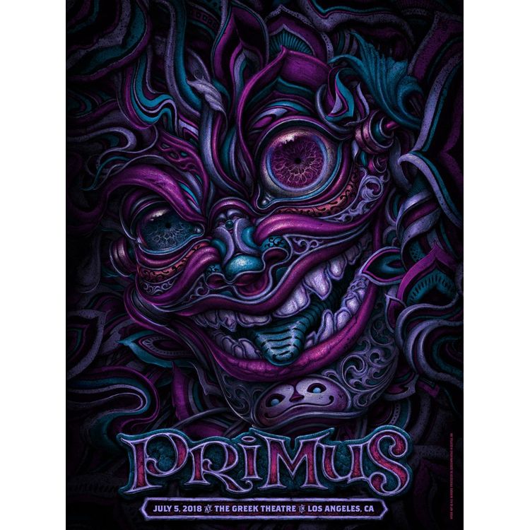 Primus - Los Angeles, CA 2018 (Midnight Variant) by N.C. Winters
