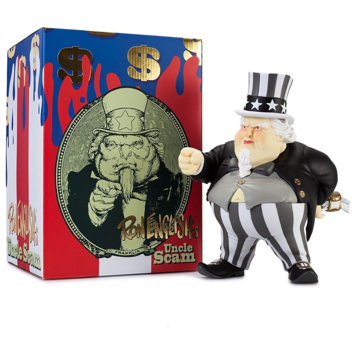Uncle Scam Black & Gold Kidrobot Exclusive