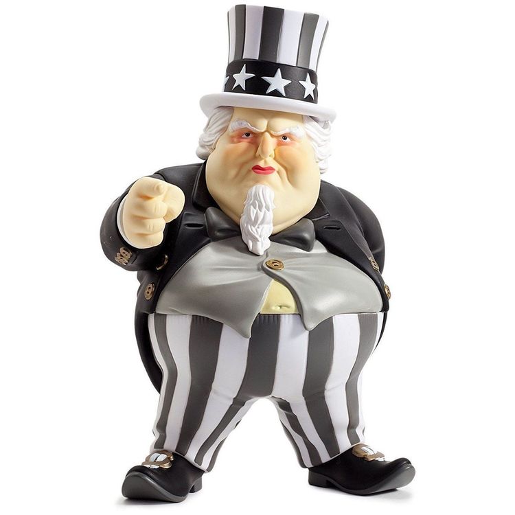 Uncle Scam Black & Gold Kidrobot Exclusive by Ron English
