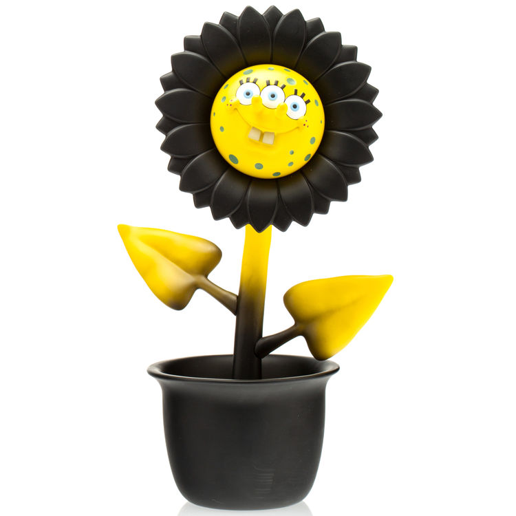 Black Shocking Sunflower (3 Eyed Sponge) by Ron English