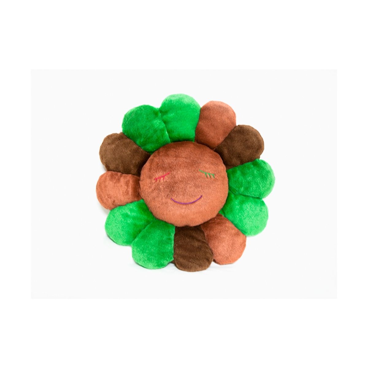 60CM Green & Brown Flower Cushion