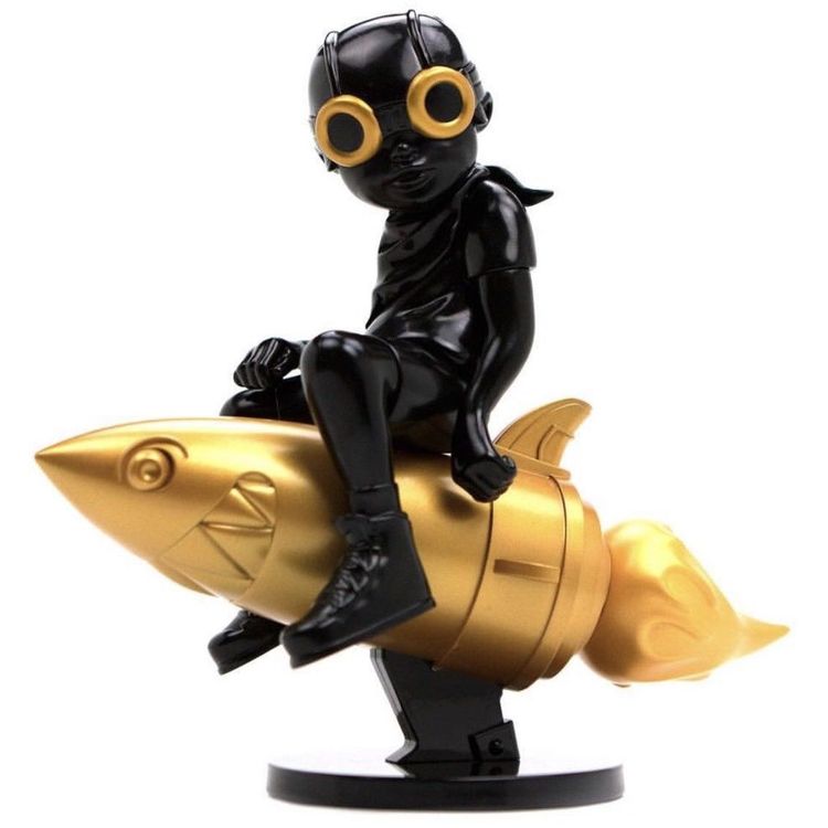 Black & Gold Beyond The Beyond Fly Boy by Hebru Brantley