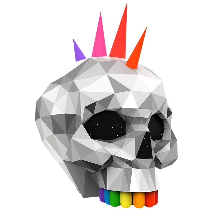 Punk Skull by Okuda San Miguel