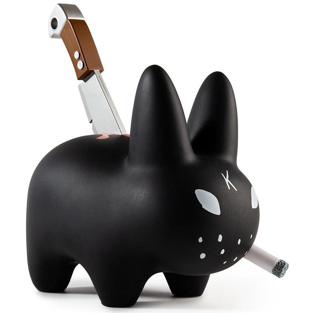 7" Black Backstab Smorkin Labbit