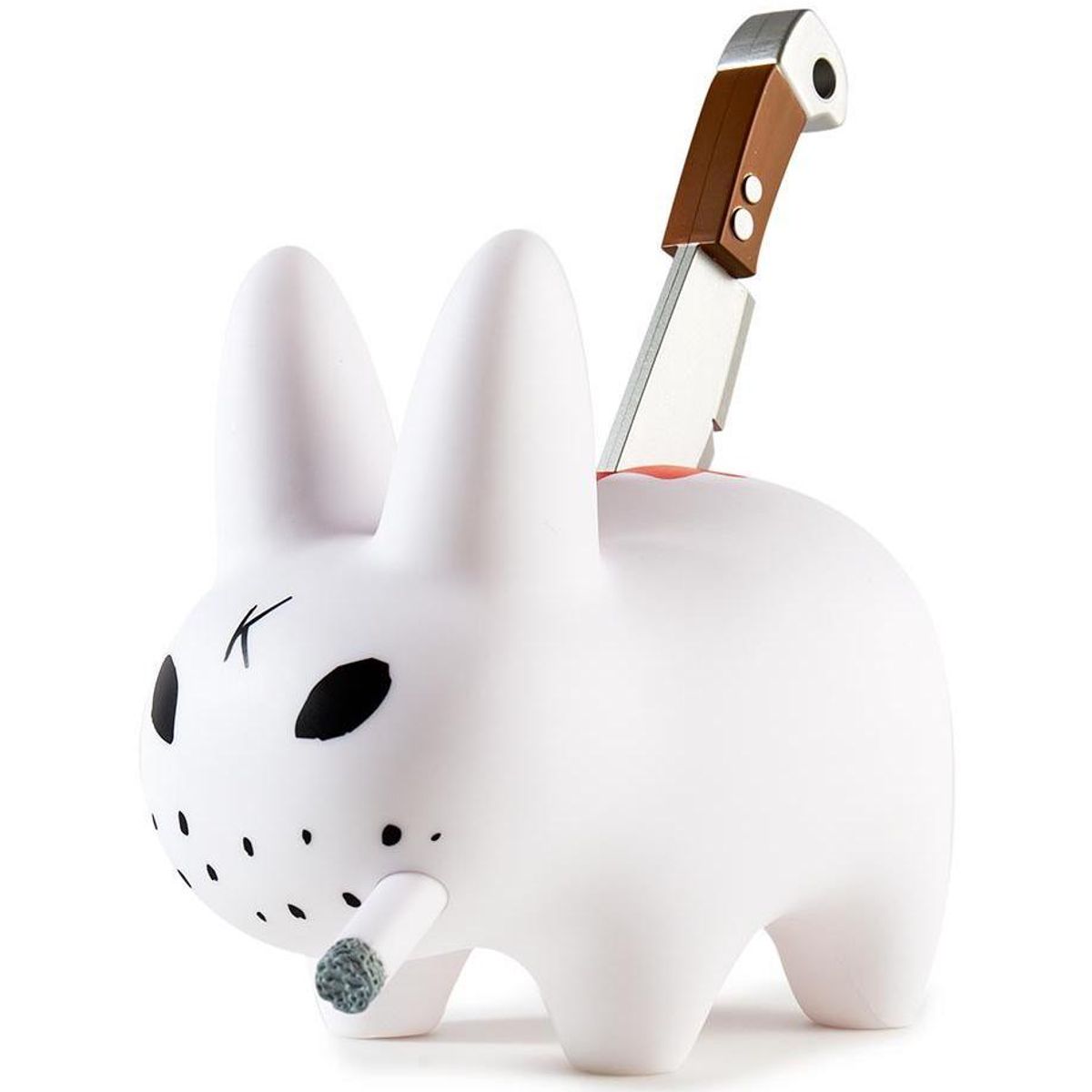 7" White Backstab Smorkin Labbit