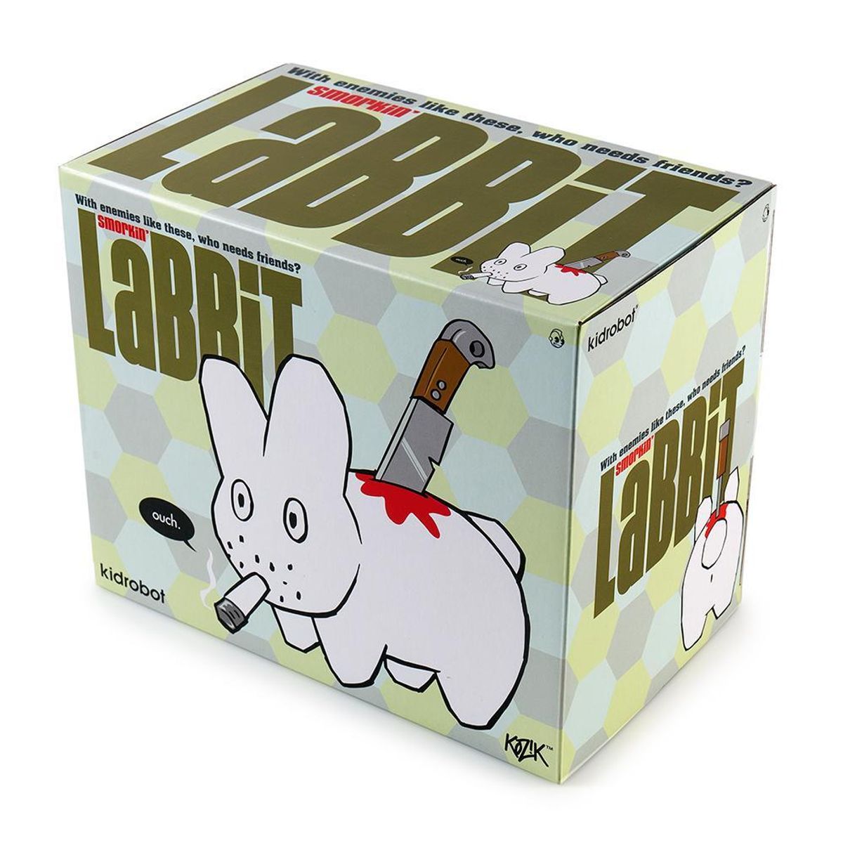 7" White Backstab Smorkin Labbit