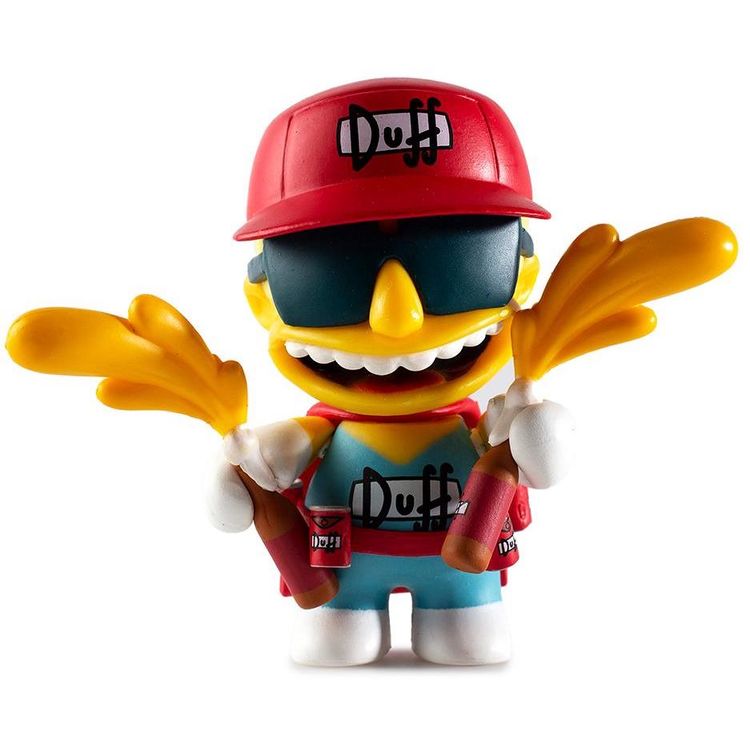 The Simpsons : Duffman with Spraying Duff Beer Bottles by Matt Groening