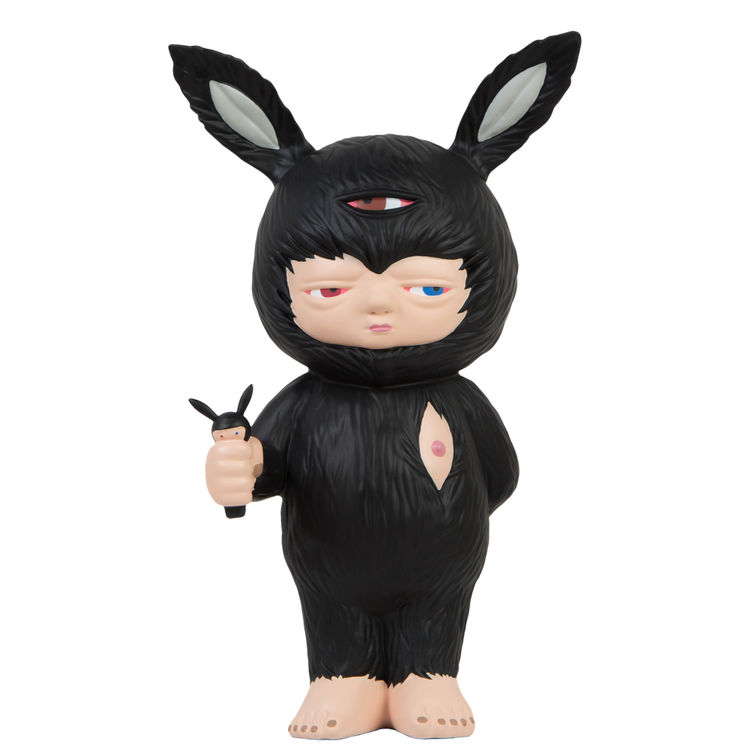 Black Baby Rabbit by Alex Face