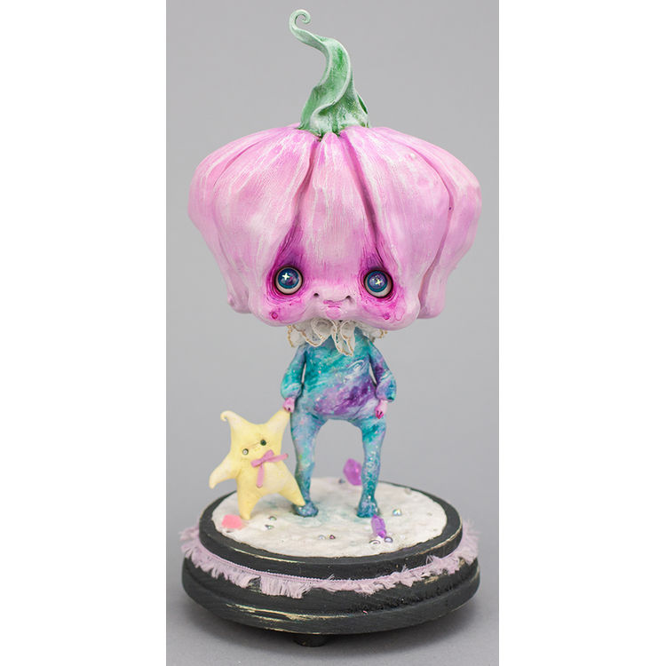 Pink Pumpkin Galaxy by Nobu Happy Spooky