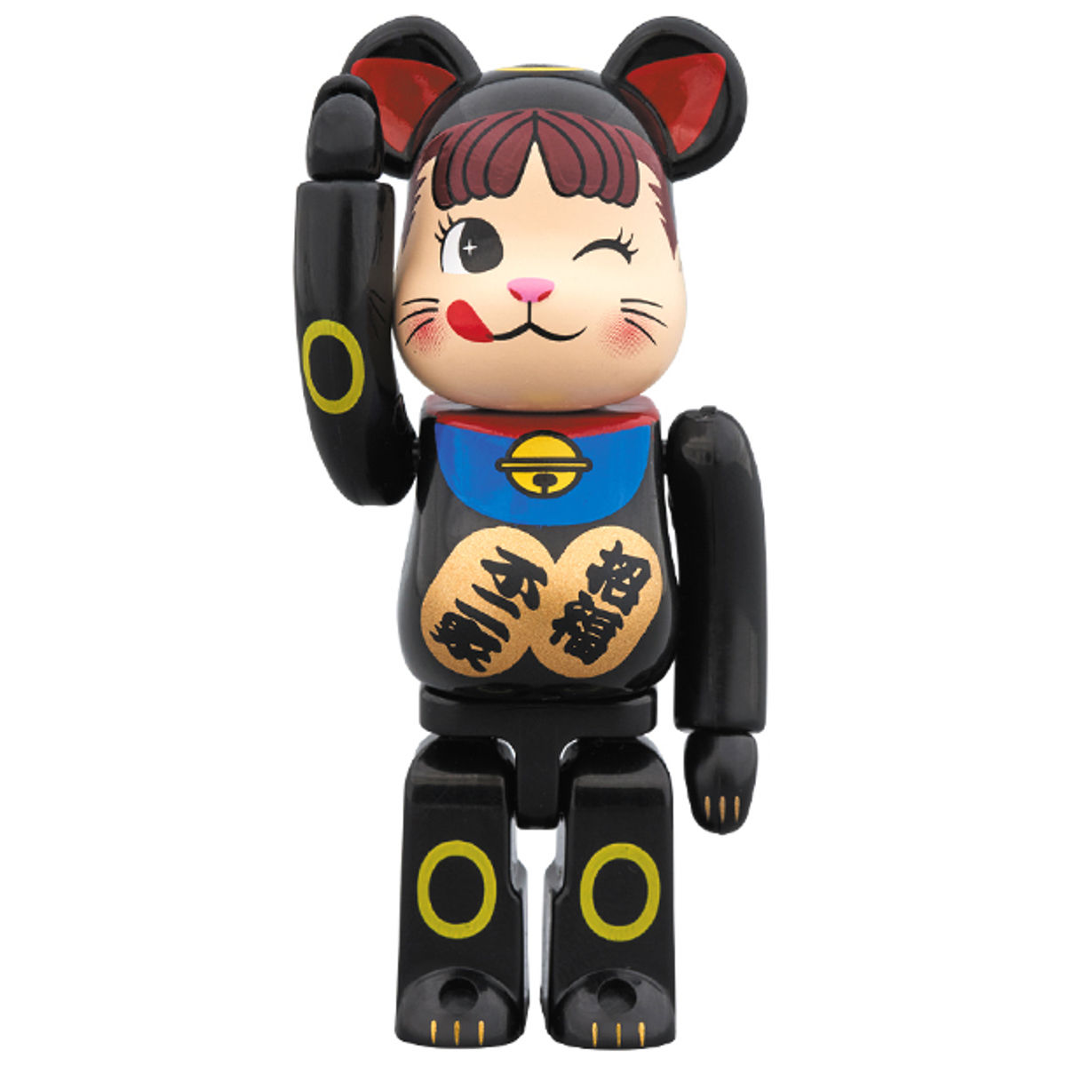 100% - Milky Peko-chan Black Beckoning Cat