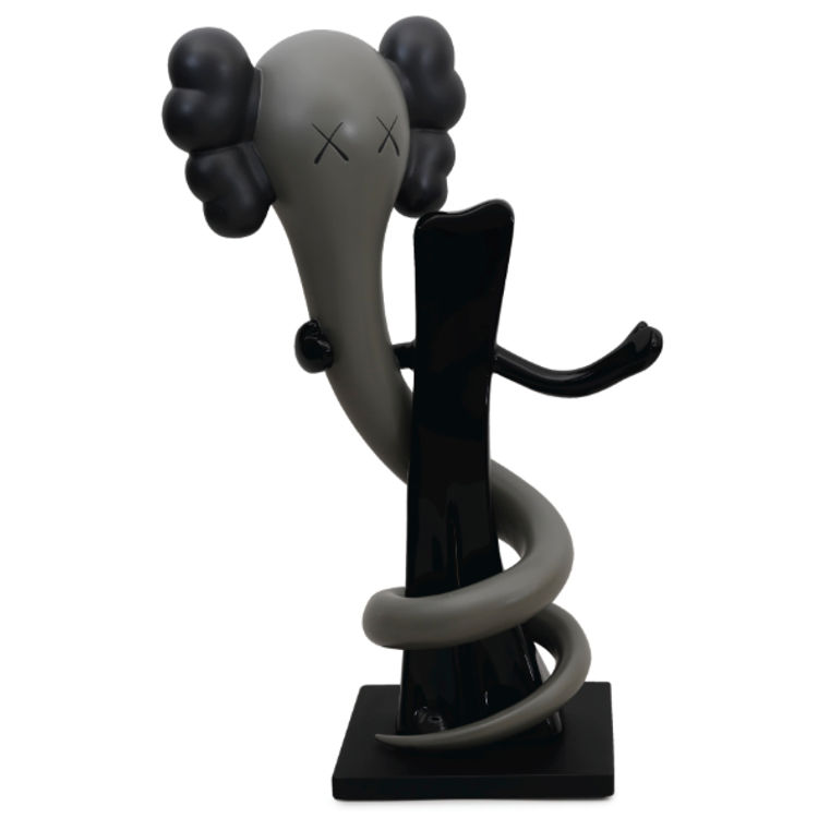 Black & Grey Born to Bend (Bendy and Gumby) by Kaws (Brian Donnelly)