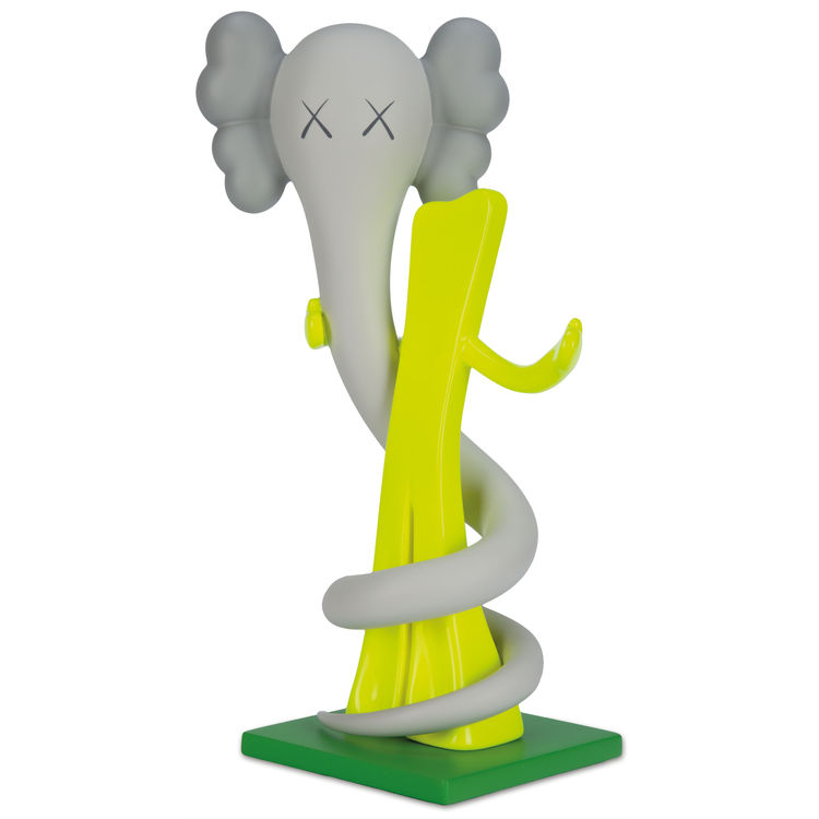 Green & Grey Born to Bend (Bendy and Gumby) by Kaws (Brian Donnelly)