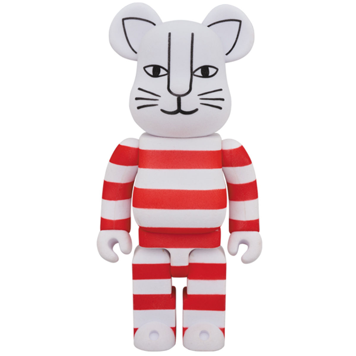 400% Flocked Mikey Cat Be@rbrick