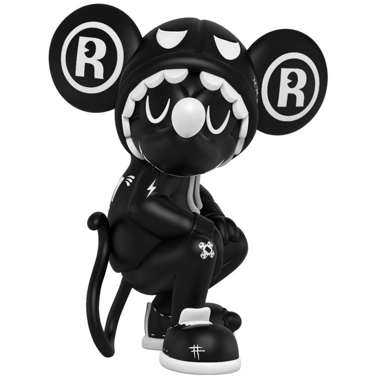 Black Cheeky Mouse by Johnny Draco