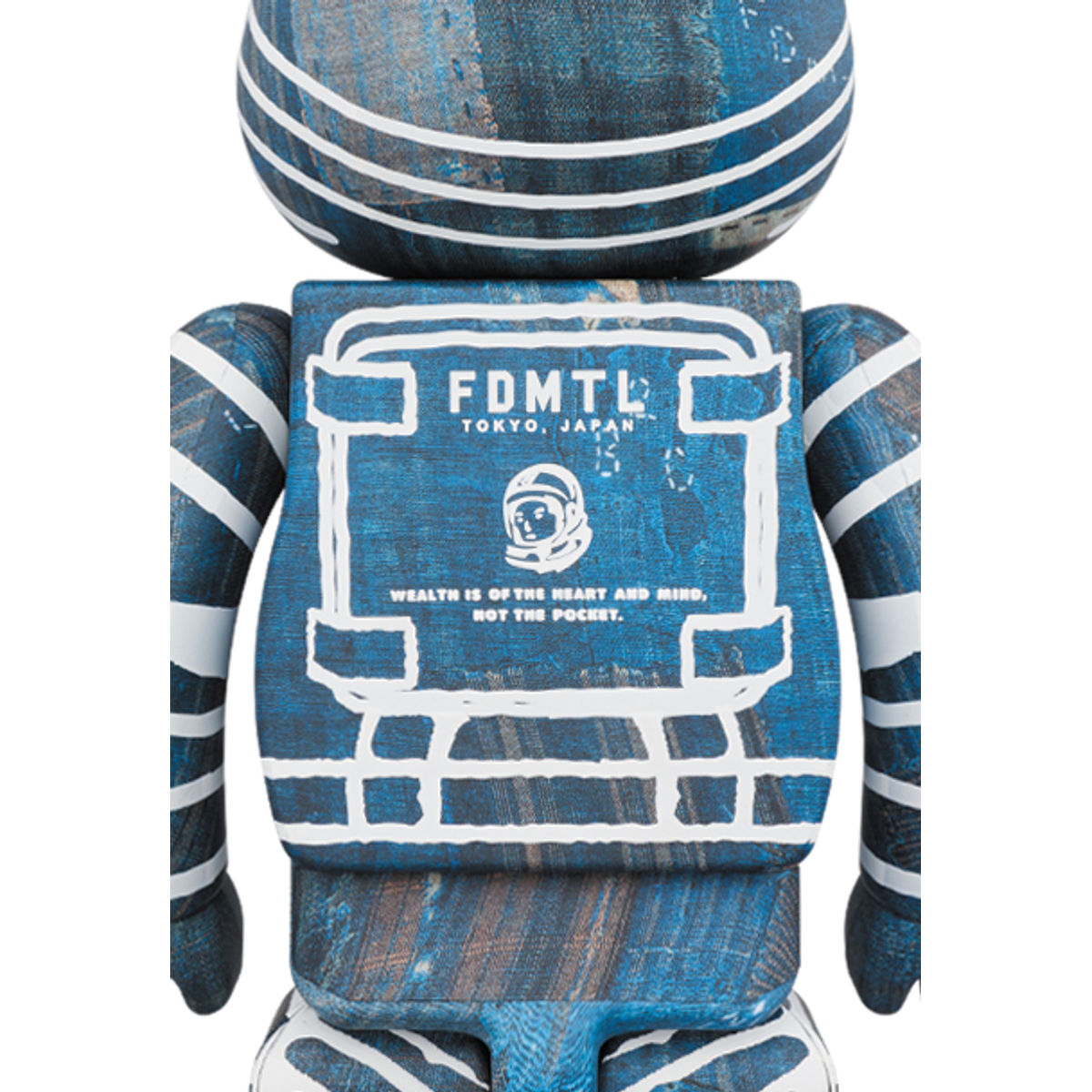 400% Billionaire Boys Club x FDMTL Navy Be@rbrick