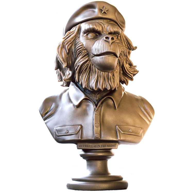 Gold SSUR Rebel Ape Bust (DCon '18) by SSUR