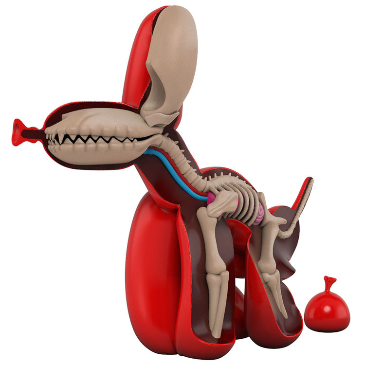 Red Dissected POPek by Jason Freeny