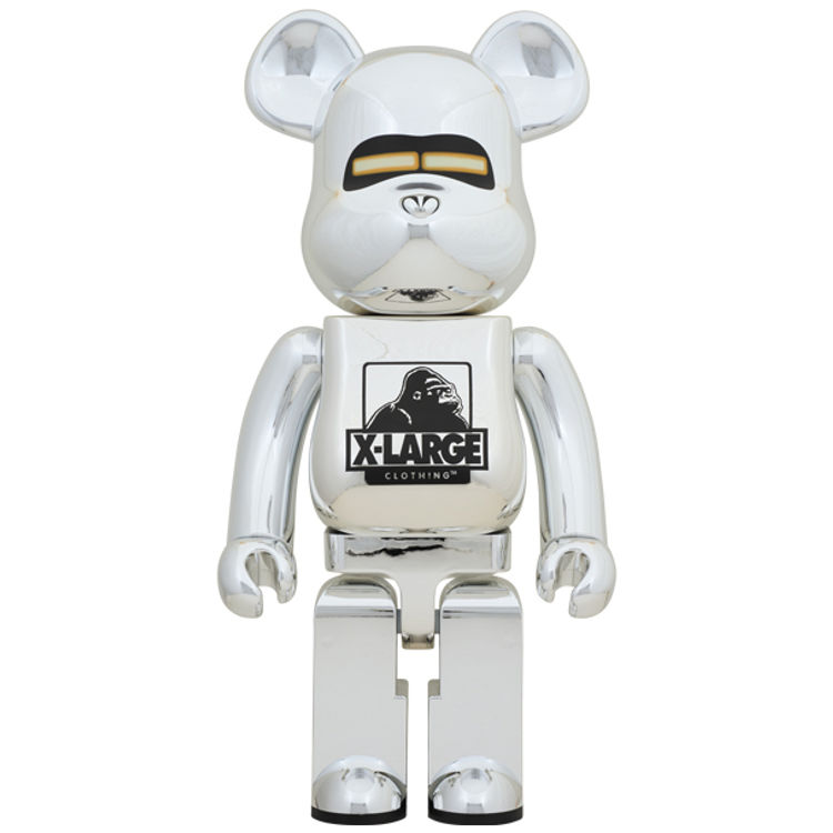 1000% Silver XLARGE(R) Be@rbrick by Hajime Sorayama