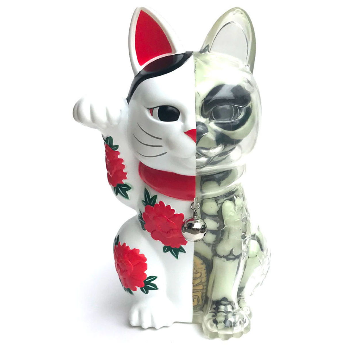White GID Lucky Cat X-Ray