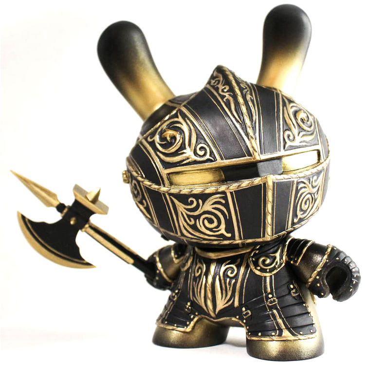 8" Dunny Black Knight by Fiona Ng (darthasterisk)