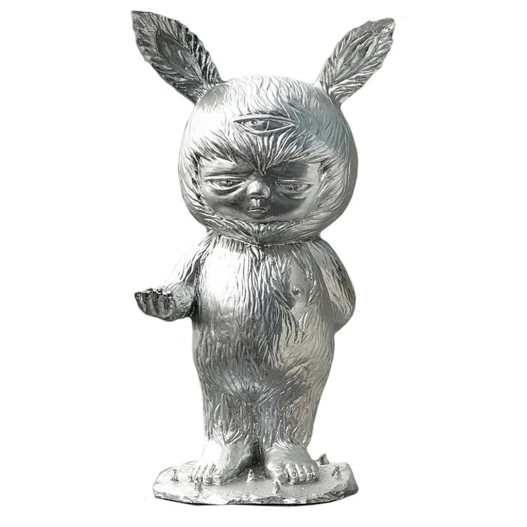 Silver Baby Rabbit by Alex Face