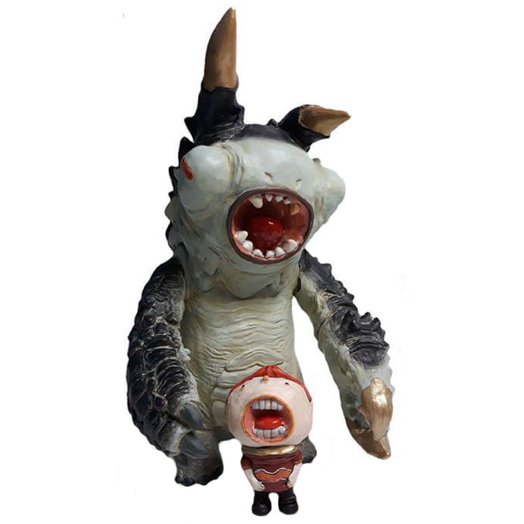 Black & Gold Screaming Monster (TTF '18) by 1000Tentacles Studio