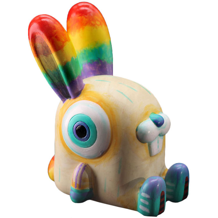 Rainbow Qbies Rabbit 彩虹小Q兔 by Sean Lee