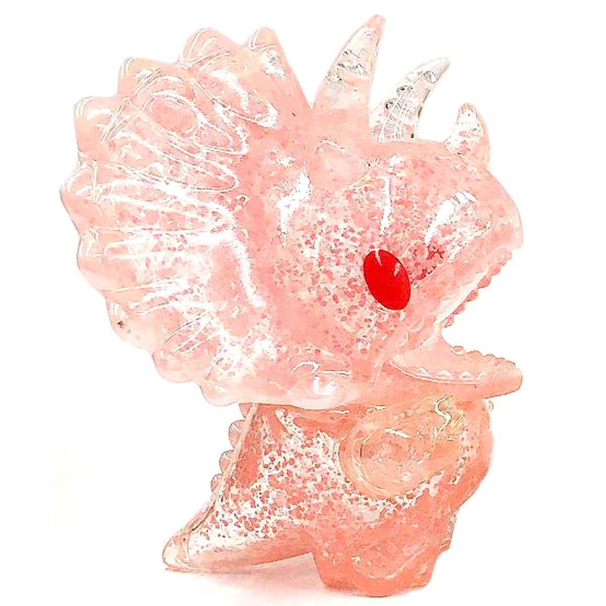 Pink GID Glitter TriDino