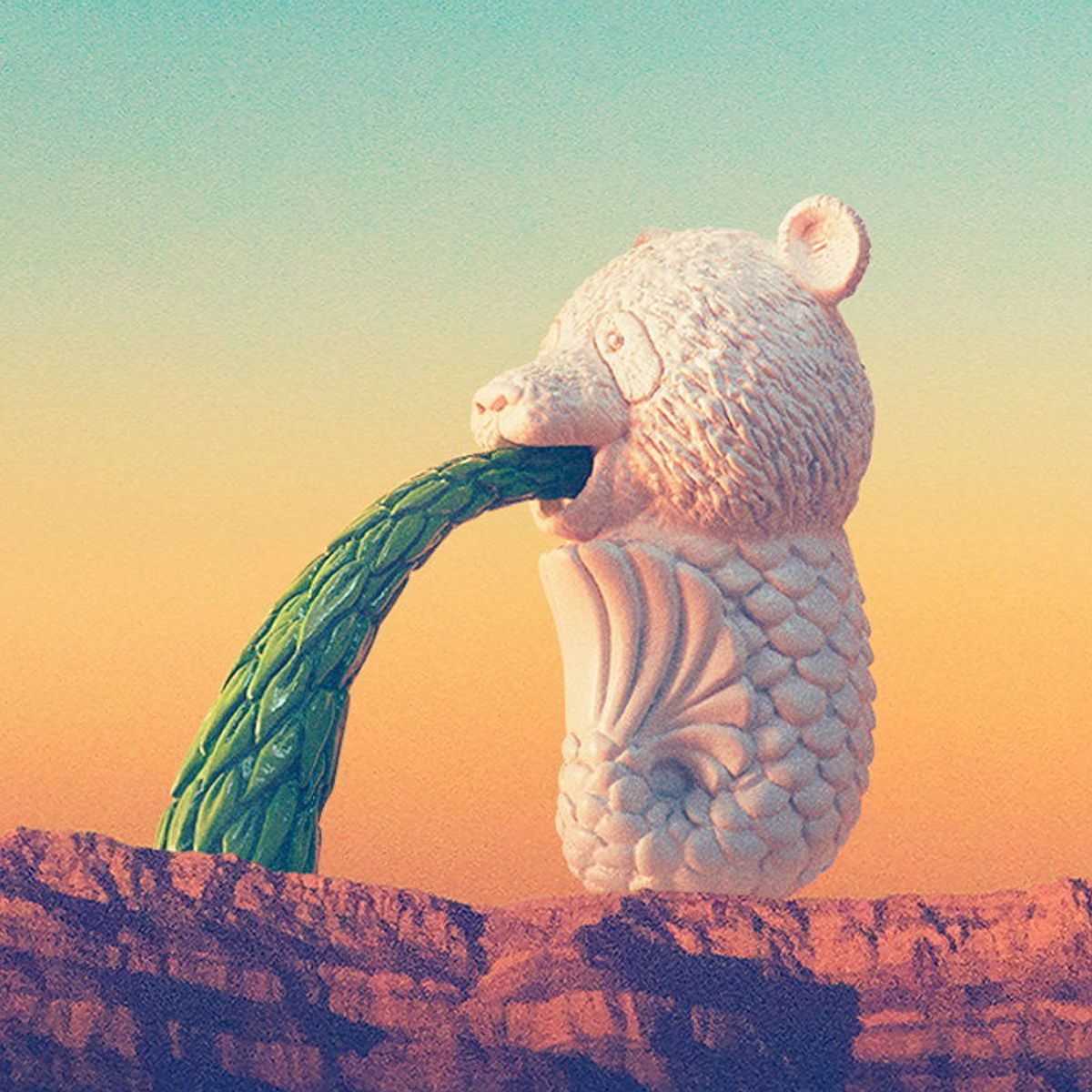 Mar Continent Animal Merlion - Mer Panda