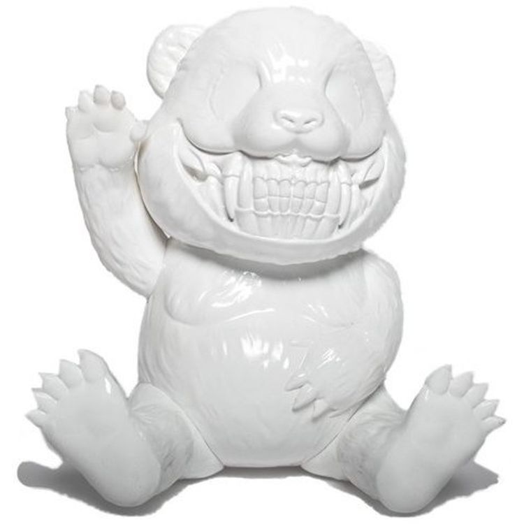 White Panda Grin by Ron English