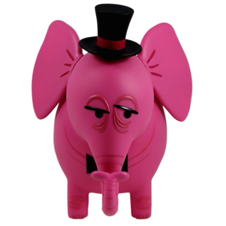Top Hat Pink Elephant Bank by Shag (Josh Agle)