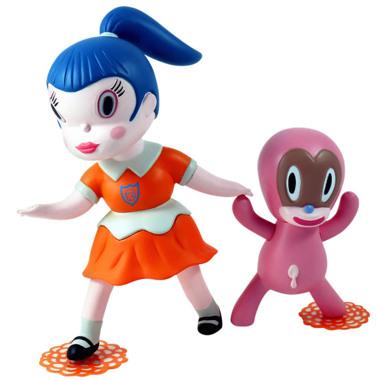 Beverly Wild Girl & Chou Chou by Gary Baseman