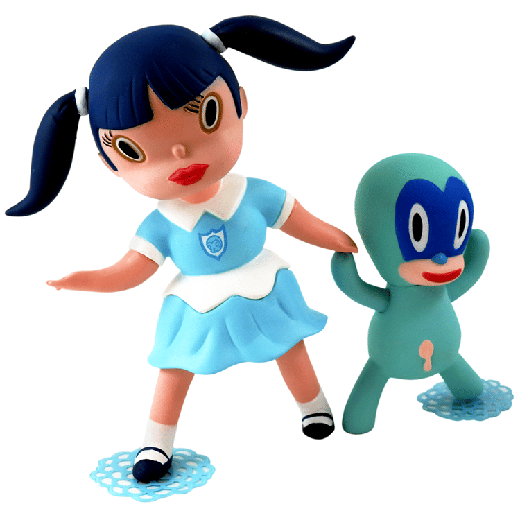 Blue Veronica Wild Girl & Chou Chou by Gary Baseman