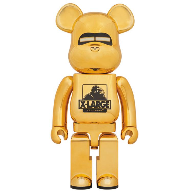1000% Xlarge (R) × Hajime Sorayama Gold Be@rbrick by X-Large