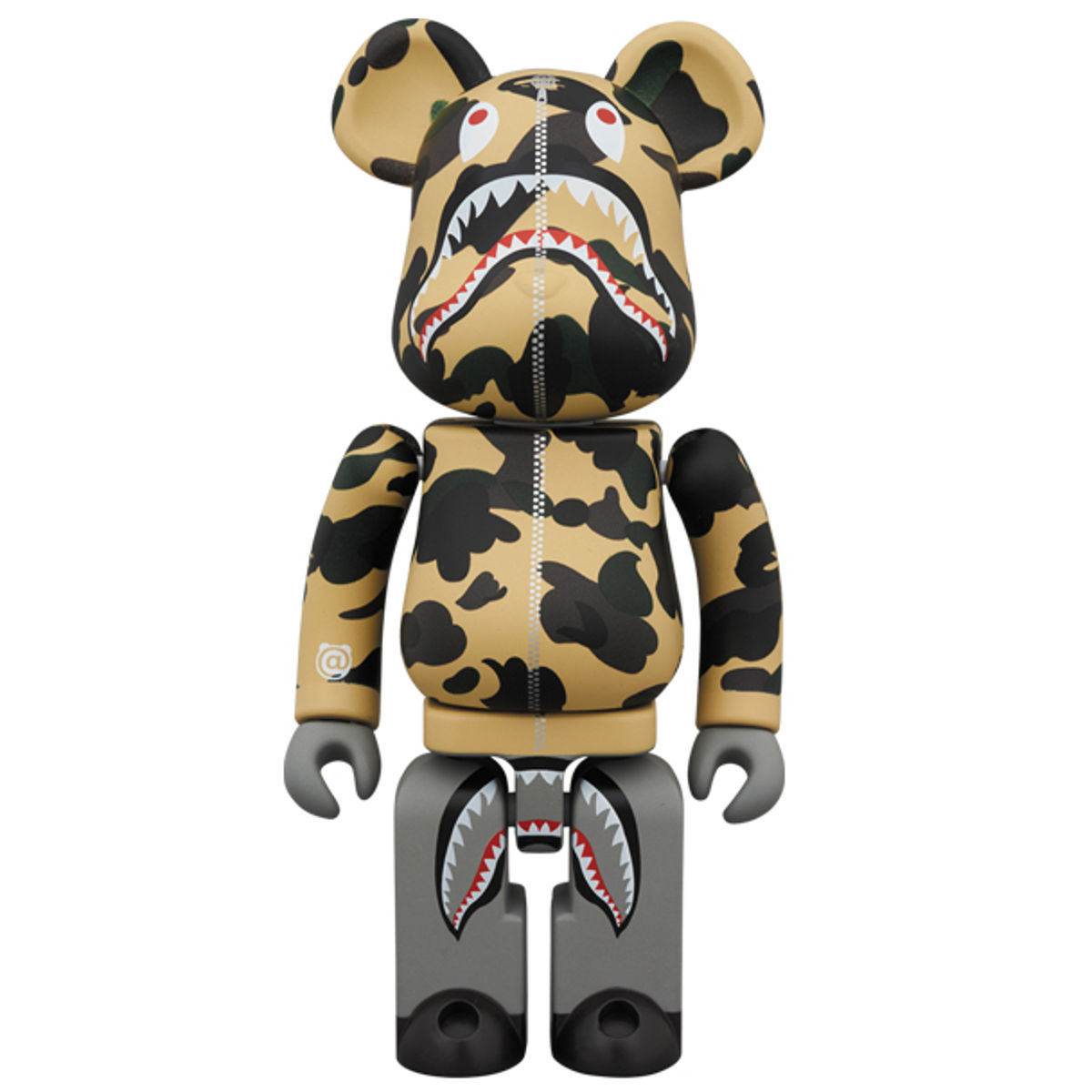 200% Superalloy Yellow 1st Camo Shark Be@rbrick