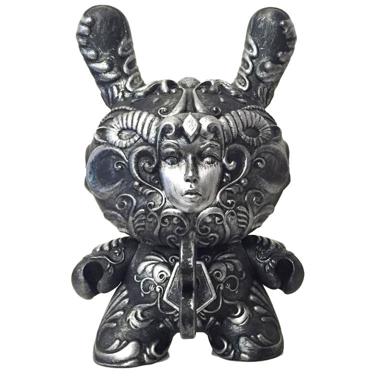 8" Black/Silver F.A.D. Dunny (Chase) by JRYU