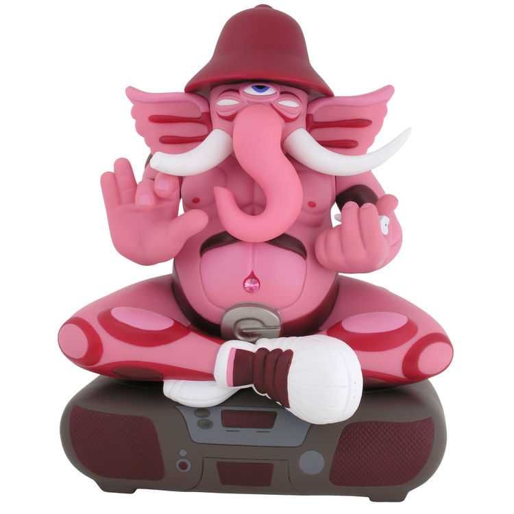 Pink Ganesh by Doze Green