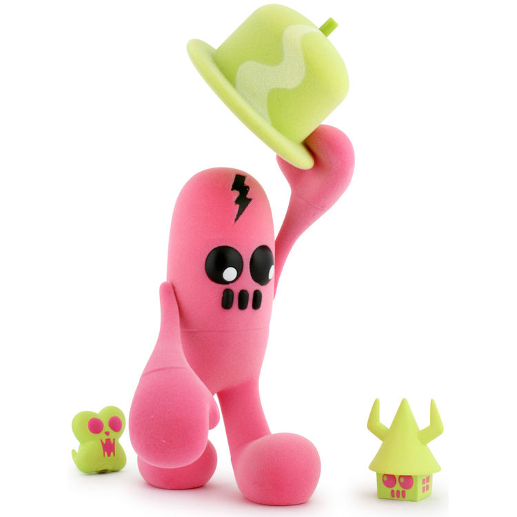 Pink Flocked Capee by Mad Barbarians