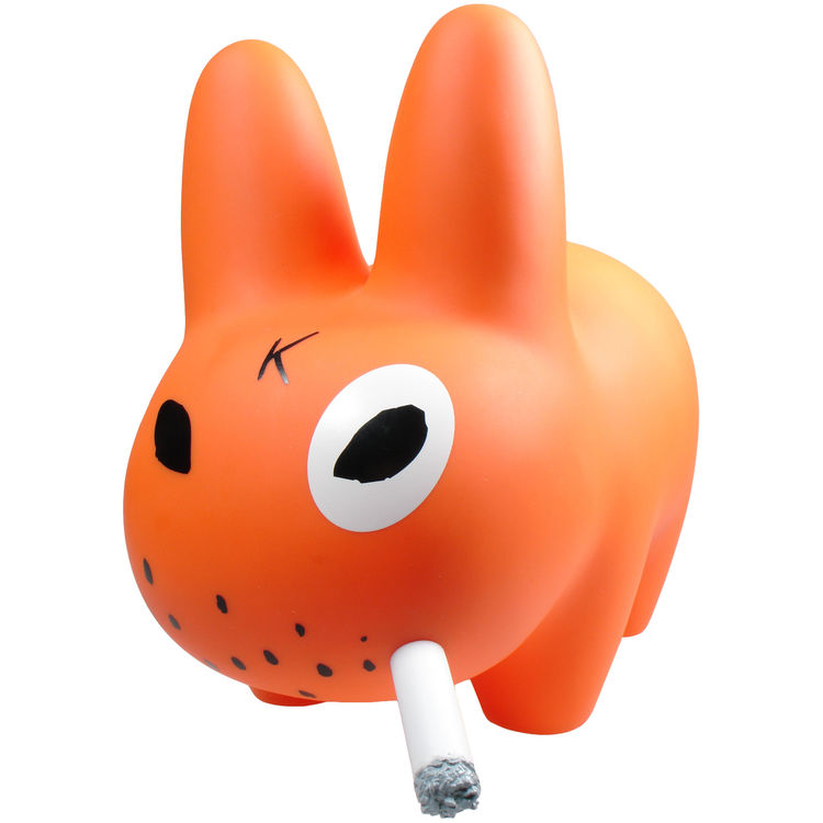 10" Orange Smorkin' Labbit by Frank Kozik