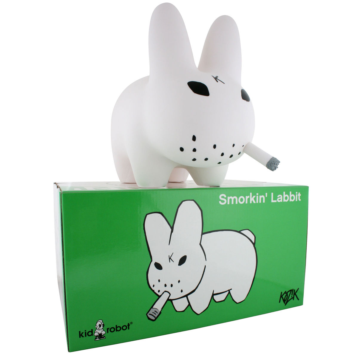10" White Smorkin Labbit