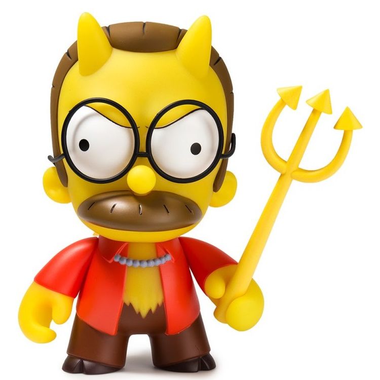 7" The Simpsons : GID Devil Flanders (Kidrobot Exclusive) by Matt Groening