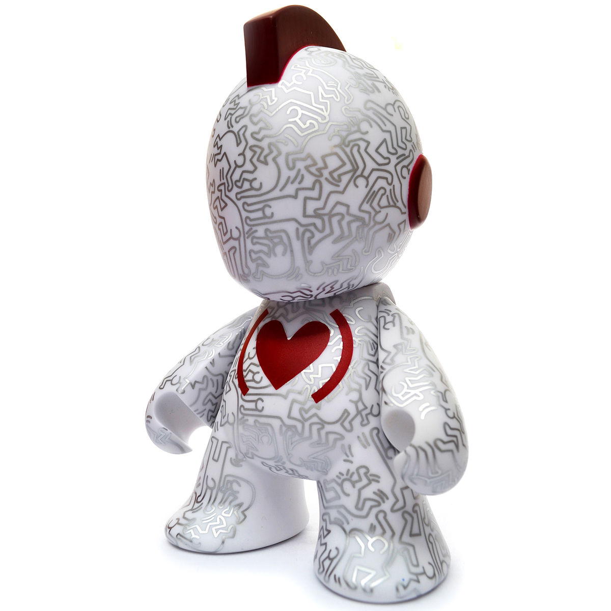 7" White Keith Haring (Red)