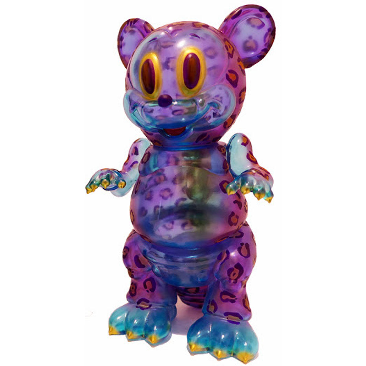 Clear Purple Leopard Mousezilla