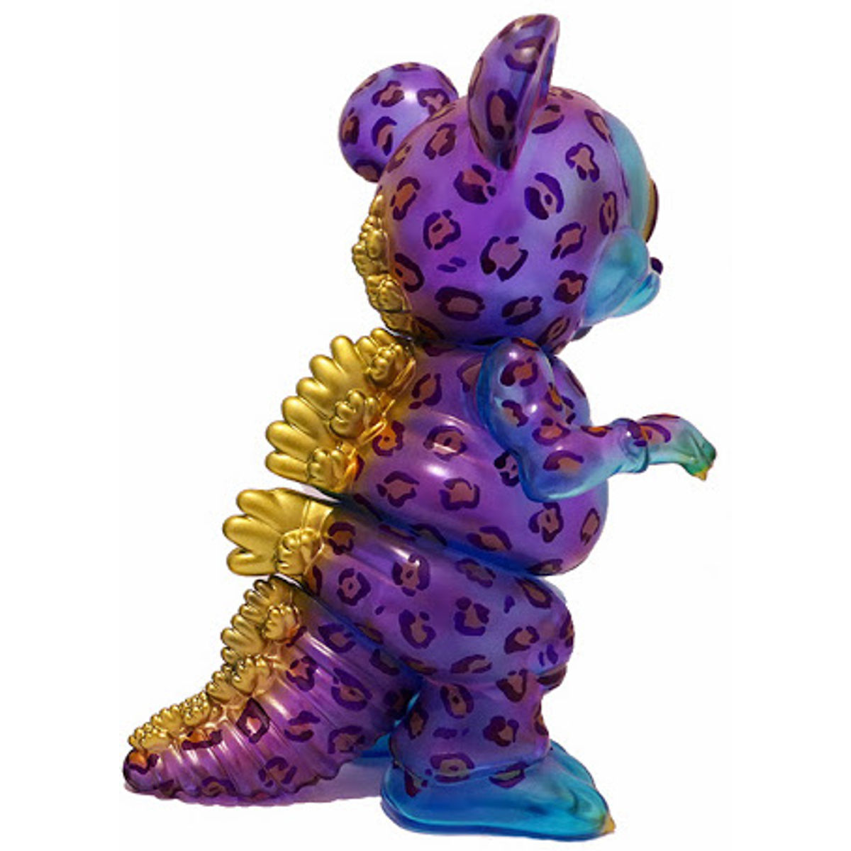 Clear Purple Leopard Mousezilla