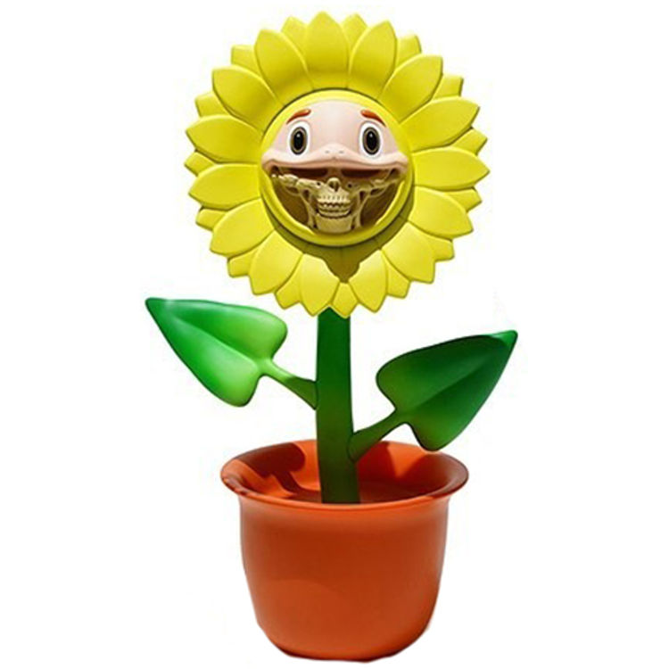 Laa-Laa Telegrinnies Sunflowers by Ron English