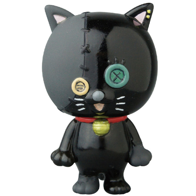 Black Dancing Button Cat by Mames