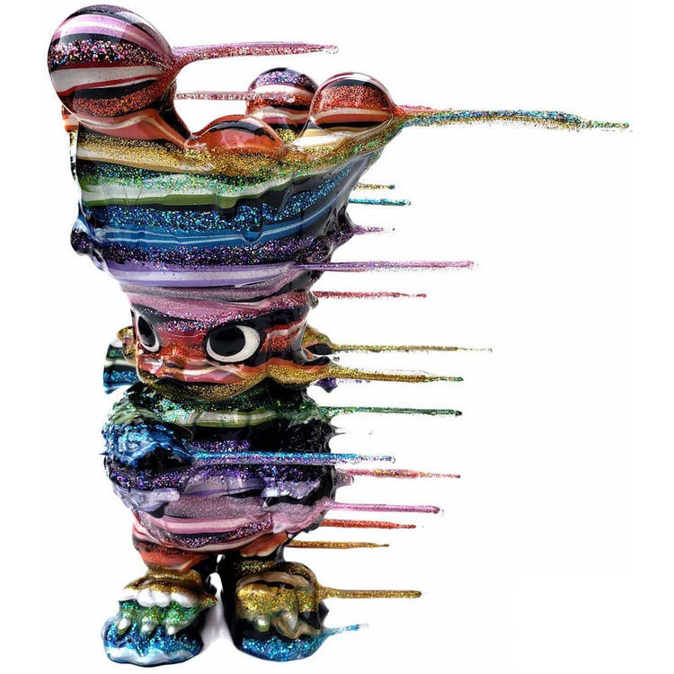 Blown Away Glitter Rainbow Erosion Molly by Josh Mayhem