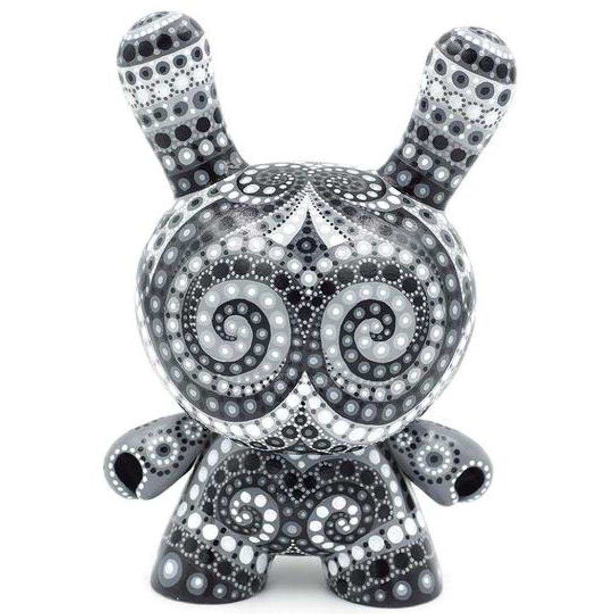 8" Black and White Dunny